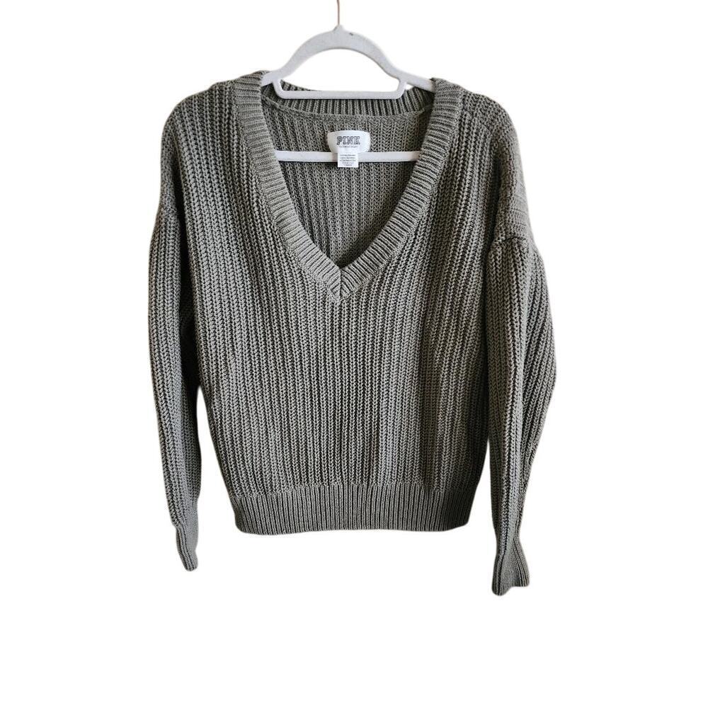 Women's Victoria's Secret "Pink" Cable Knit Sweater Size Small
